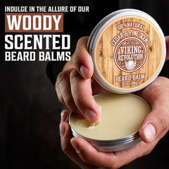 Viking Revolution beard balm sauge sclarée, parfum subtil et soin des poils.