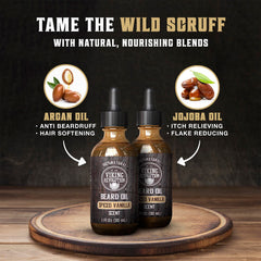 huile barbe Viking Revolution argan et jojoba pour nourrir et renforcer les poils