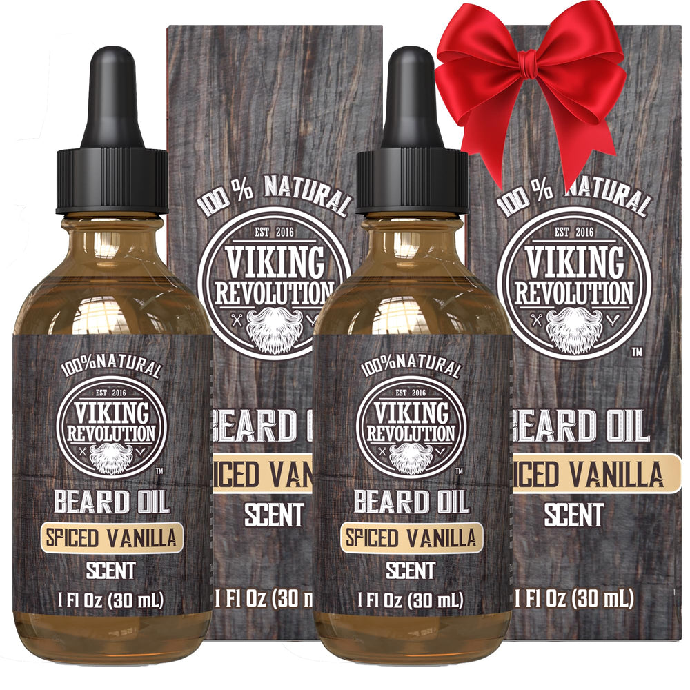 flacon Viking Revolution huile barbe vanille épice pour une fragrance durable