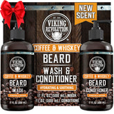 Viking Revolution parfum Café-Whisky pour barbe – flacon de 17 onces liquides, nettoyage en profondeur