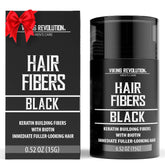 Viking Revolution fibres capillaires-noires: application rapide pour un volume naturel et dense.