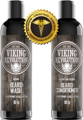 Viking Revolution Huile barbe argan et jojoba hydrate et détend les poils.