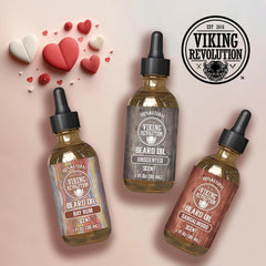 Viking Revolution huile barbe sans parfum sur flacon 1oz, hydratation légère.