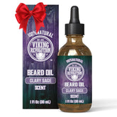 Viking Revolution huile barbe sauge sclaree bouteille: hydratation légère et parfum durable