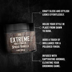 Viking Revolution Pomade Vanille Épicée — application rapide et coiffage précis.