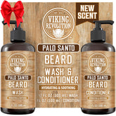Shampoing barbe Viking Revolution Palo Santo, nettoyage en profondeur et douceur.