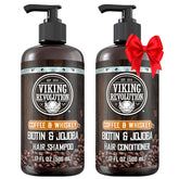 Viking Revolution shampoing Café Whisky pour hommes – revitalise les cheveux en douceur.