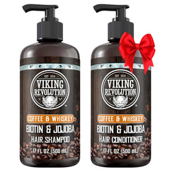 Viking Revolution shampoing Café Whisky pour hommes – revitalise les cheveux en douceur.