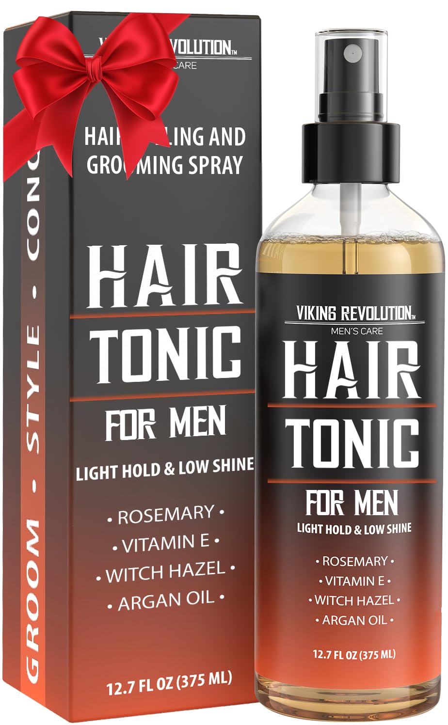 Viking Revolution Tonic Cheveux Homme — bouteille et parfum bois de santal, rafraîchissant et facile à utiliser.