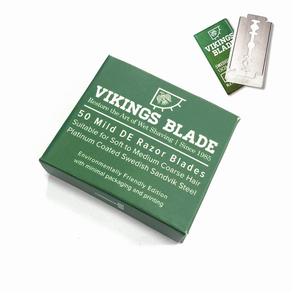 Lames Vikings Blade double edge pour rasage net et précis