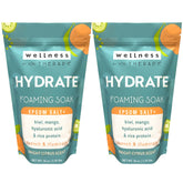 Village Naturals Therapy Hydrate, bouteille du bain moussant, idéal pour la détente.