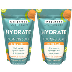 Village Naturals Therapy Hydrate, bouteille du bain moussant, idéal pour la détente.