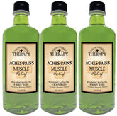 Village Naturals Therapy bouteille de bain mousse pour relief musculaire, parfum eucalyptus.