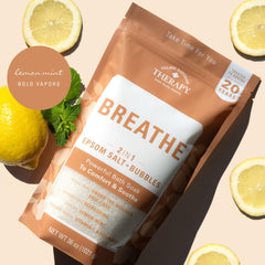 Village Naturals Therapy Breathe arômes citron-menthe revitalisants.