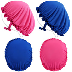 Bonnet de protection UV rose Vinsatin protégeant les cheveux pendant le bronzage.