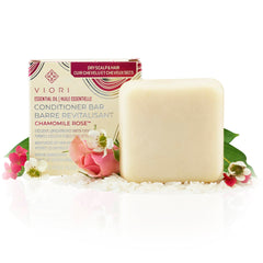Barre conditionneur Viori camomille-rose, hydratation durable pour cheveux normaux à secs.