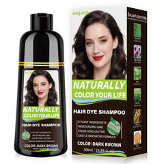 Vireo Color Shampoing brun foncé, prêt à couvrir les cheveux gris.
