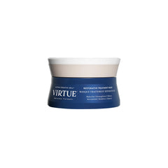 Virtue Masque Restauratif: application facile pour cheveux soyeux et hydratés.