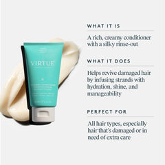 Texture crémeuse avec kératine 60ku prêt à renforcer les cheveux.