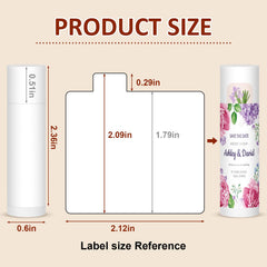 Tubes chapstick Visrie 0,15 oz prêts à personnaliser.