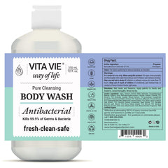 Vita Vie gel-douche mains-avant-bras, mousse douce et nettoyage rafraîchissant quotidien