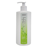 Vitabath Original Spring Green bottle pour showing easy, non-greasy hydration for dry skin.