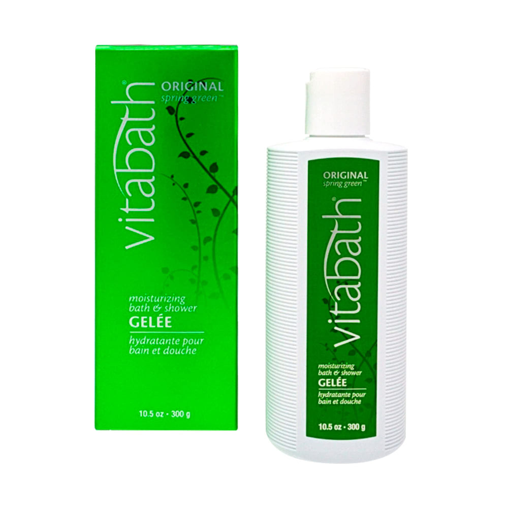 Vitabath Original Spring Green, bouteille-douche-gelee: parfum botanique et hydratation riche.