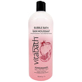 Vitabath Pomegranate Bellini Blush bottle highlights rich foaming bath