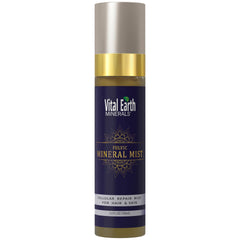 Vital Earth Minerals brume visage en bouteille, hydratation légère pour peau lumineuse.