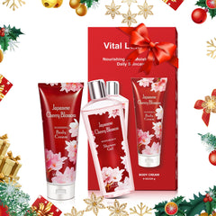 Vital Luxury crème corps cerisier japonais : hydratation durable pour peau nourrie.