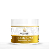 Vitality Baume Trois Rois dans un pot, hydratation durable pour peau sèche.