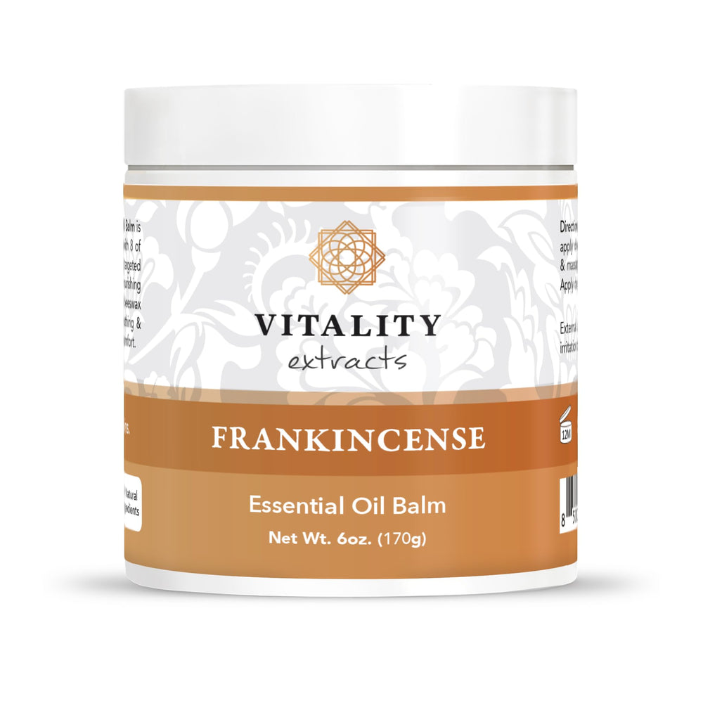 Vitality Frankincense Balm dans son pot, hydratation profonde pour peau sèche