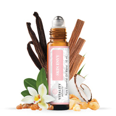 Vitality Skin Envy: bouteille sérum visage prête à l'application, hydratation douce.