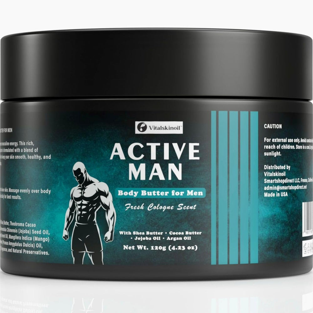 Beurre corp homme VITALSKINOIL: absorption rapide et hydratation durable