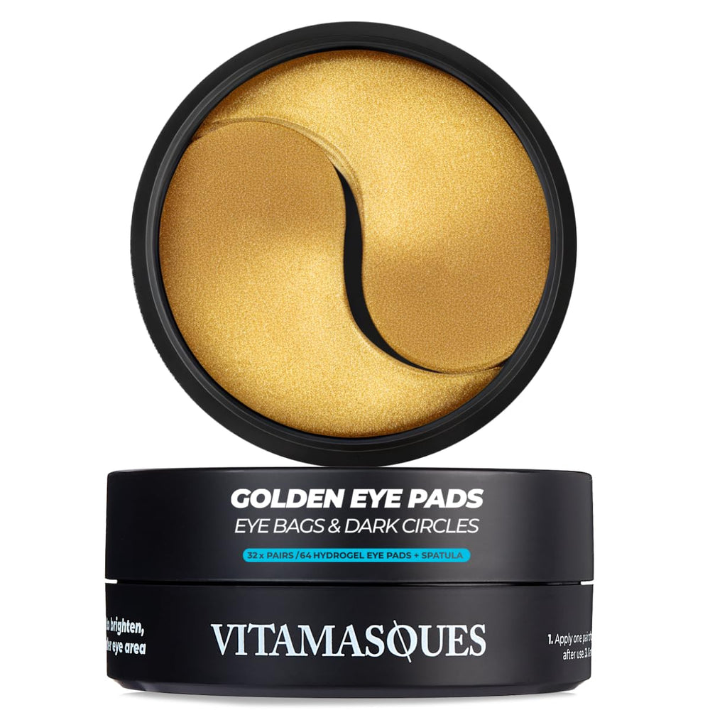 Vitamasques Yeux Gel Hydrogel Or Rafraîchissant, pour un regard frais et hydraté.