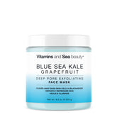 Masque exfoliant VITAMINS AND SEA BEAUTY avec chou bleu des mers – exfolier en douceur.