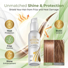 Boucles définies grâce au sérum VITAMINS et hydratation.