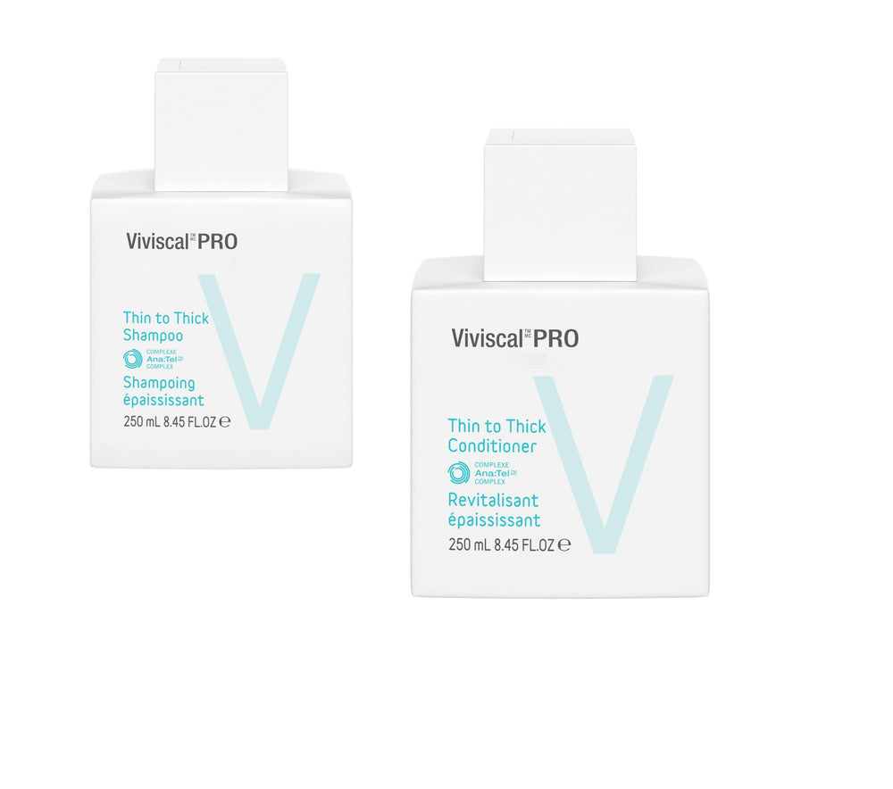 Viviscal Professional shampoing, flacon epais vu de pres pour cheveux volumineux.