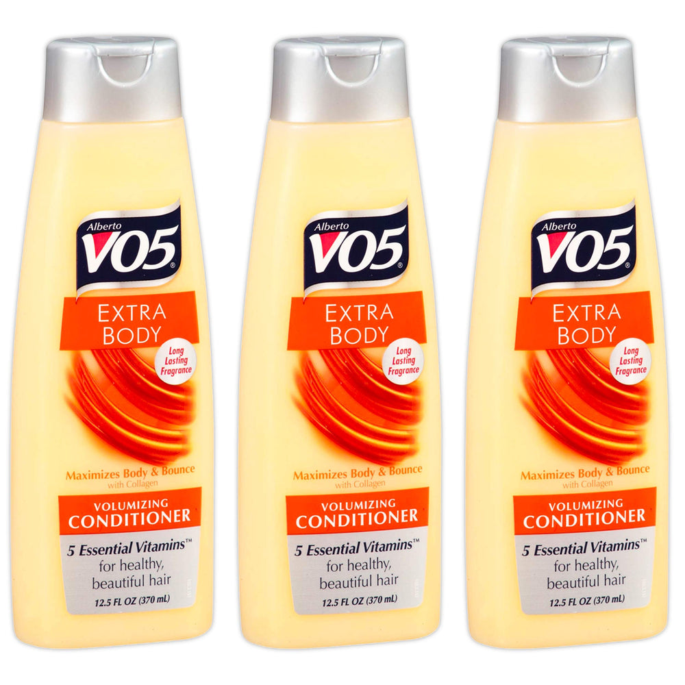 VO5 Conditionneur Corps Extra, lot de 3 bouteilles, ajoute du volume et douceur