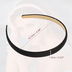 VOCOSTE bandeau satin noir ensemble de deux, polyvalent.