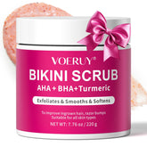 VOERUY Bikini Scrub texture close-up with fine particles for gentle exfoliation