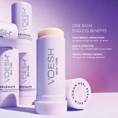 VOESH Solemate heel repair balm closeup on cracked heels