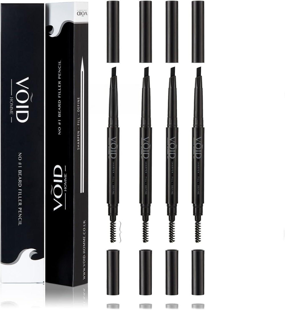 VOID Homme crayon remplissage barbe brun foncé ensemble 4, retouche rapide et naturelle.