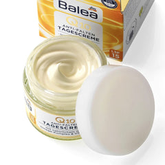 Crème Volans Balea Q10 Jour – application matin pour protéger la peau tout au long de la journée.