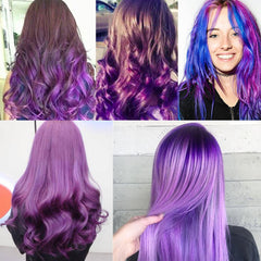 VOLLUCK pomade coiffante violette en application pour style rapide