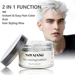 VOLLUCK cire capillaire blanche – texture lisse prête à modeler votre coiffure.