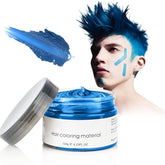 VOLLUCK cire coloration cheveux bleu pomade, application facile et teinte temporaire.