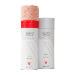 VOLO Hero Cloud Pink serviette cheveux enveloppante pour un séchage rapide