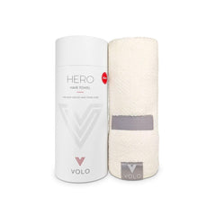 VOLO Hero serviette-cheveux Nanoweave pour un séchage rapide et en douceur.