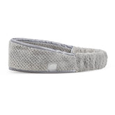 VOLO Luna Gray bandeau spa douceur pour cheveux protégés et confort premium.